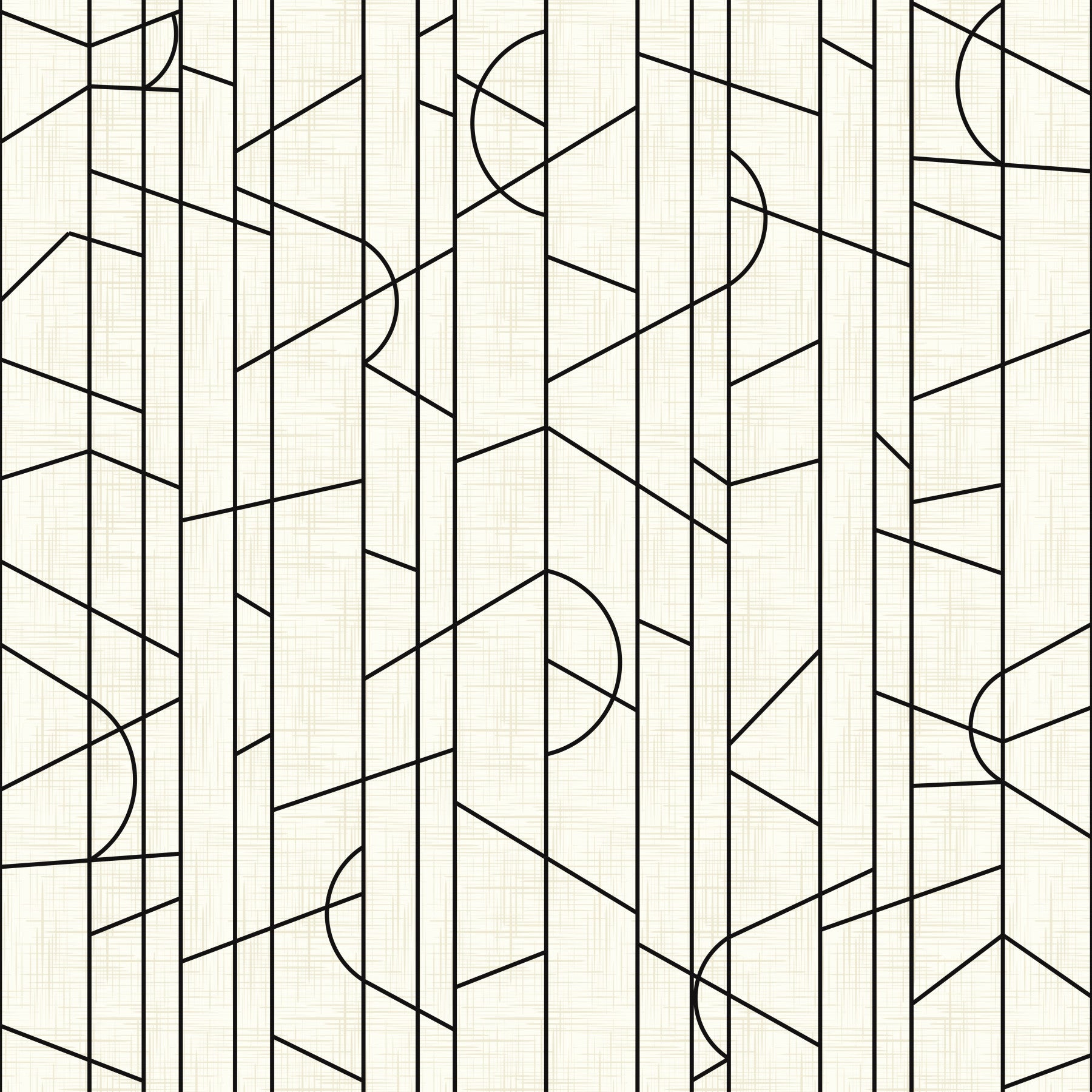 Elegant Lines Decor Black and White Wallpaper⁠