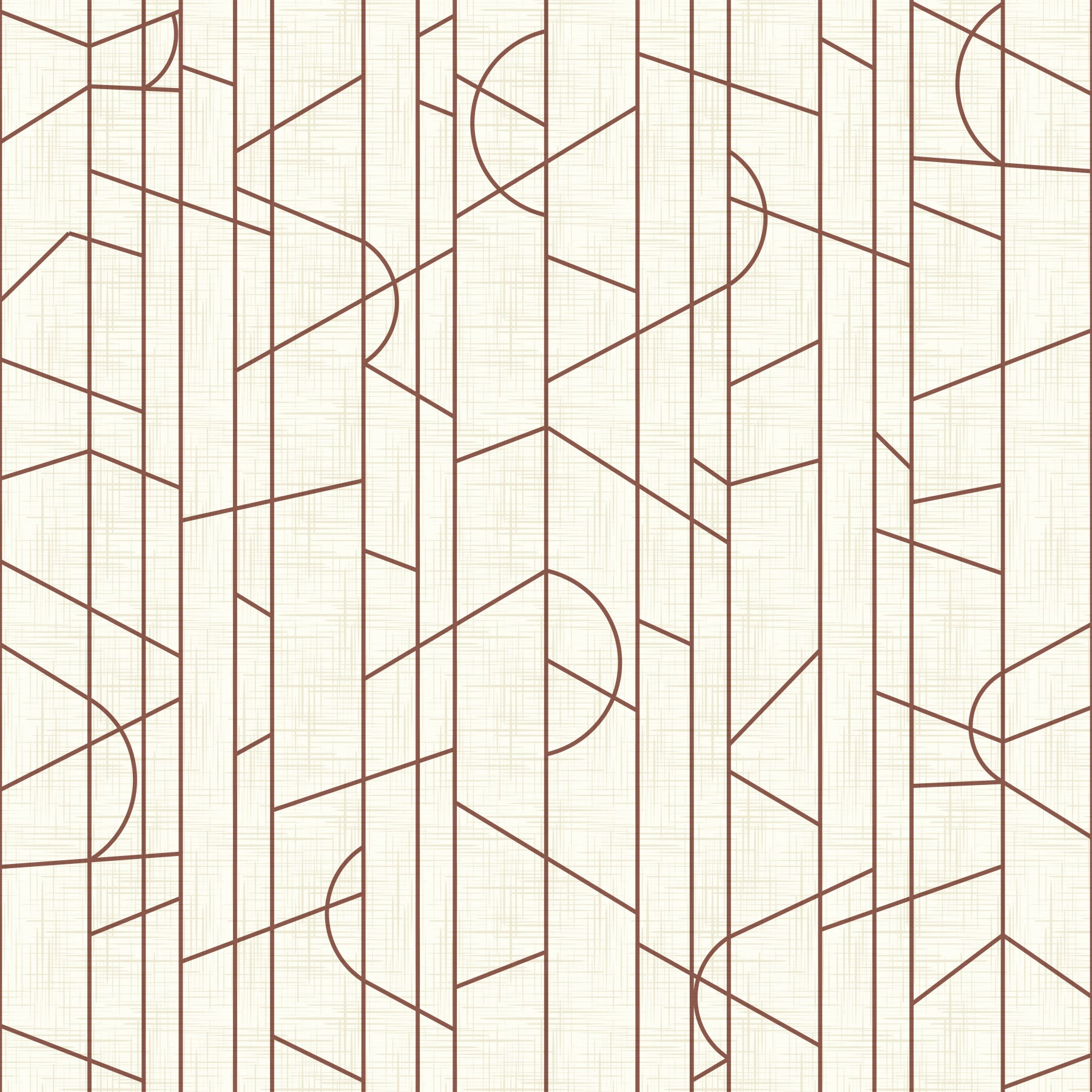 Elegant Lines Decor Bright Rust Wallpaper⁠