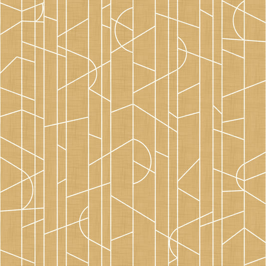 Elegant Lines Decor Honey Canvas Wallpaper⁠