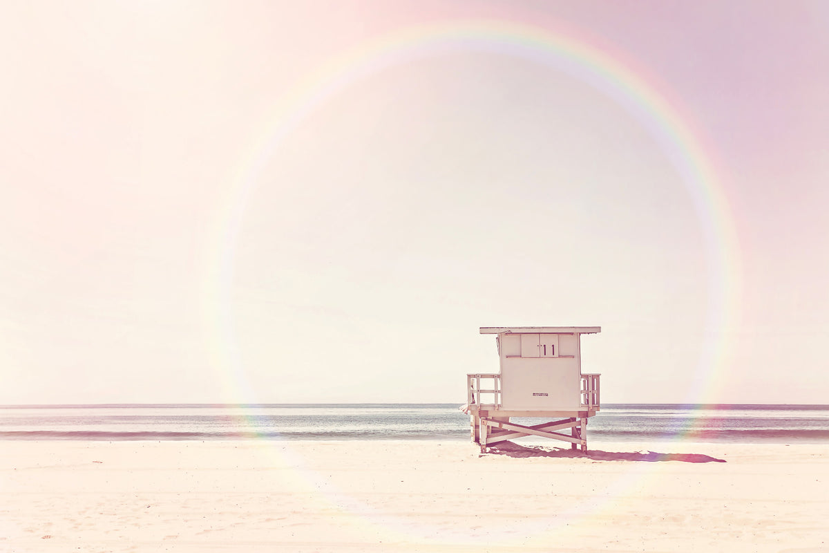 Pastel Beach Dream Wall Mural in your room — zoomed