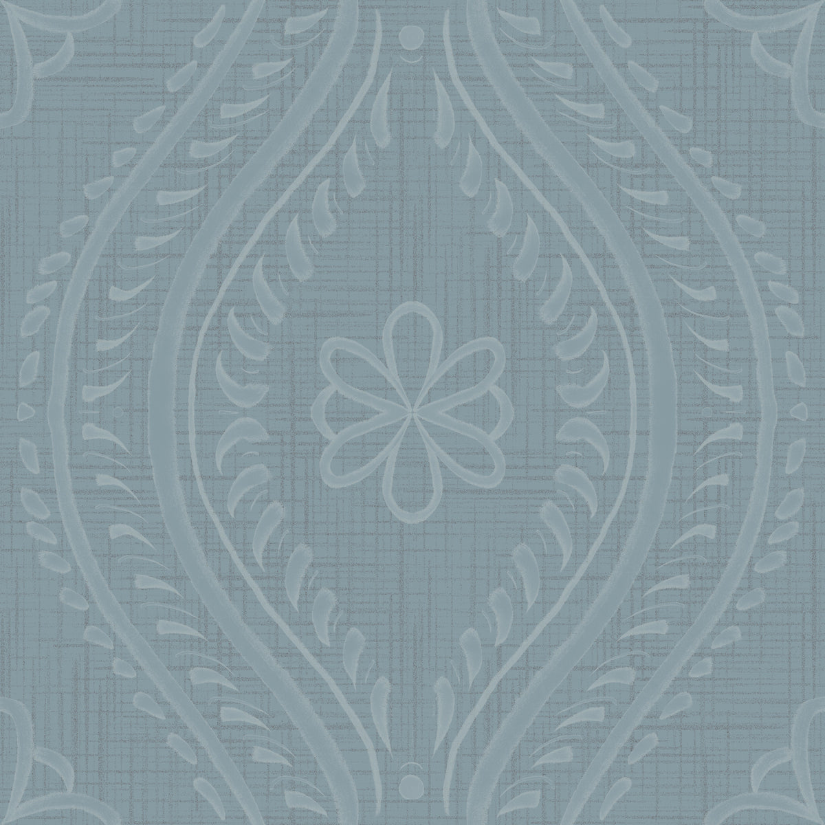 Faded Ogee Damask - Arona Wallpaper⁠