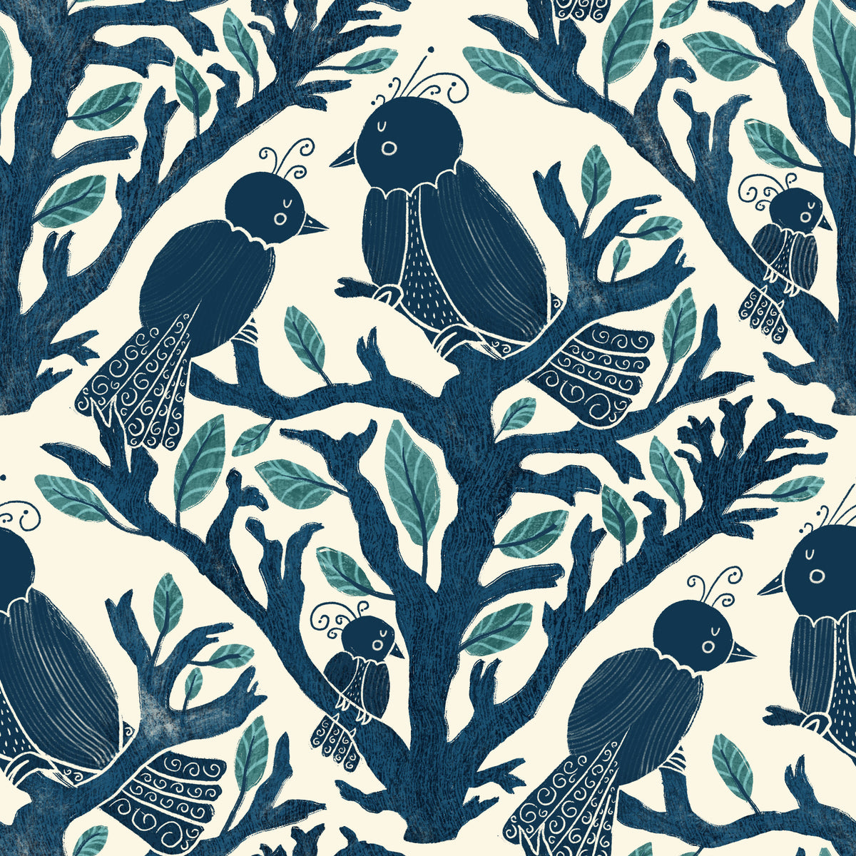 Enchanted Aviary Wallpaper⁠ in your room — zoomed