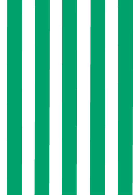 Jade Green Classic Stripes Wallpaper⁠