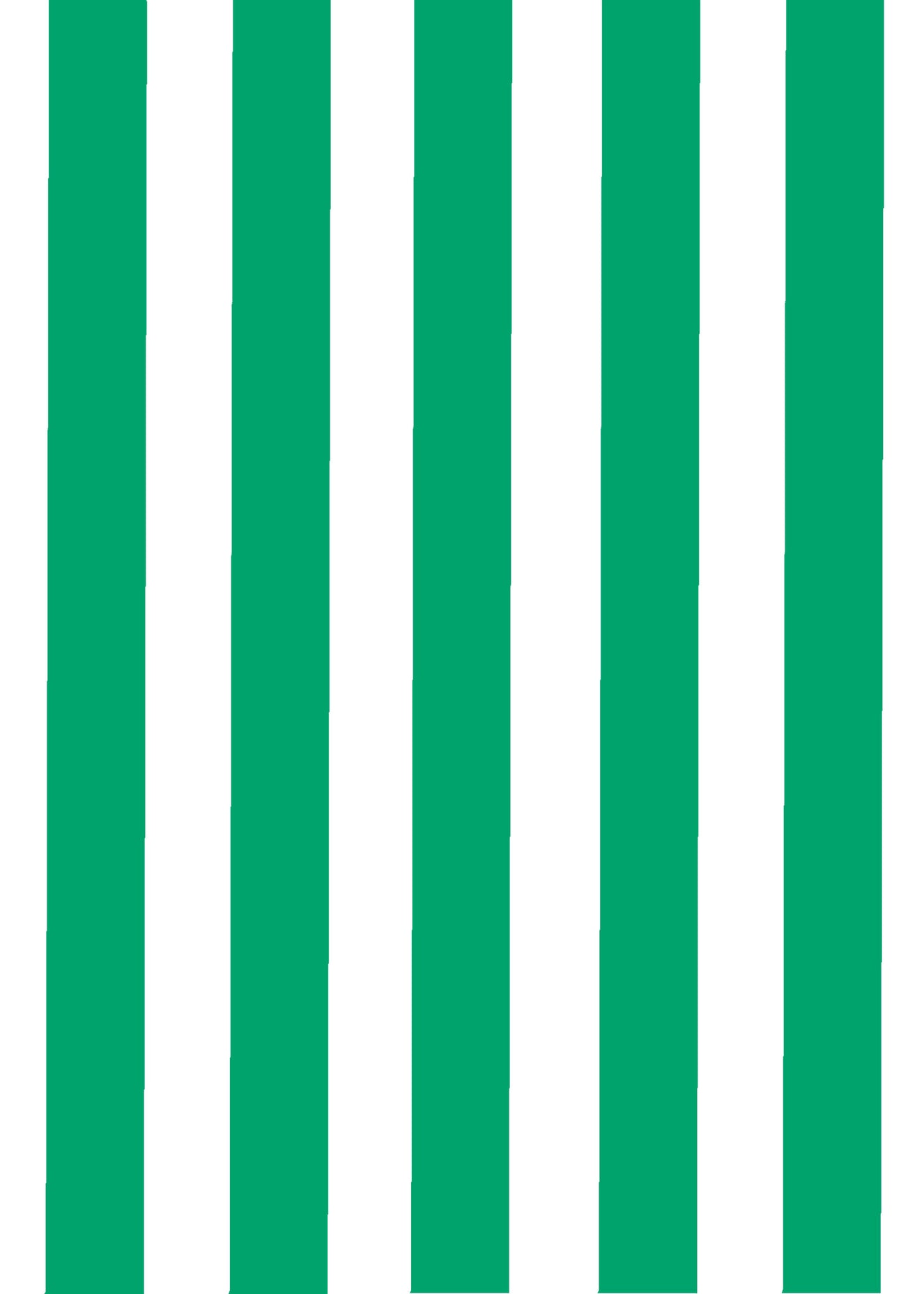 Jade Green Classic Stripes Wallpaper⁠