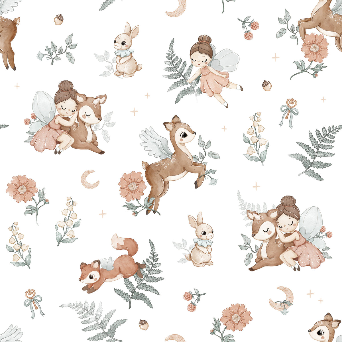 Enchanted Forest Wallpaper⁠ in your room — zoomed