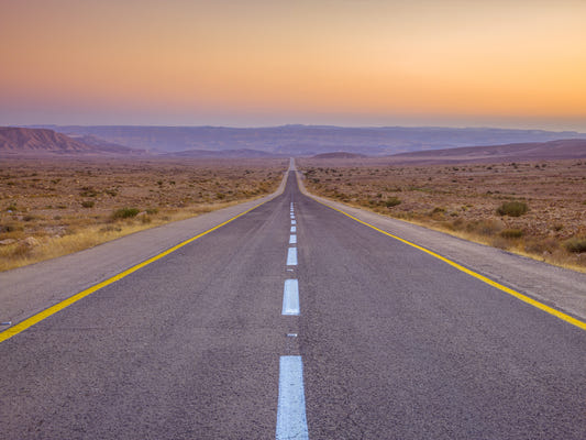 Long Highway Wall Mural