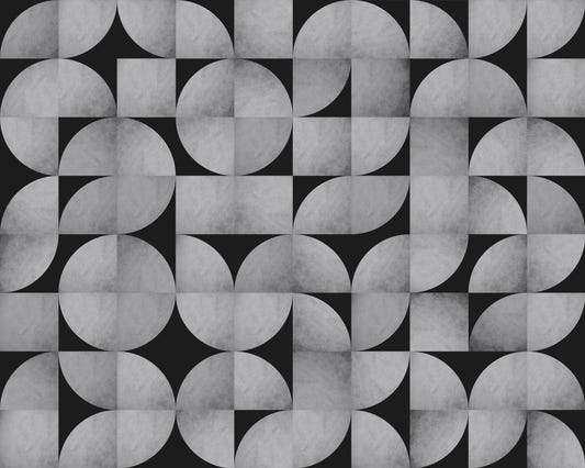 Mid-Century Concrete Mosaic Wall Mural