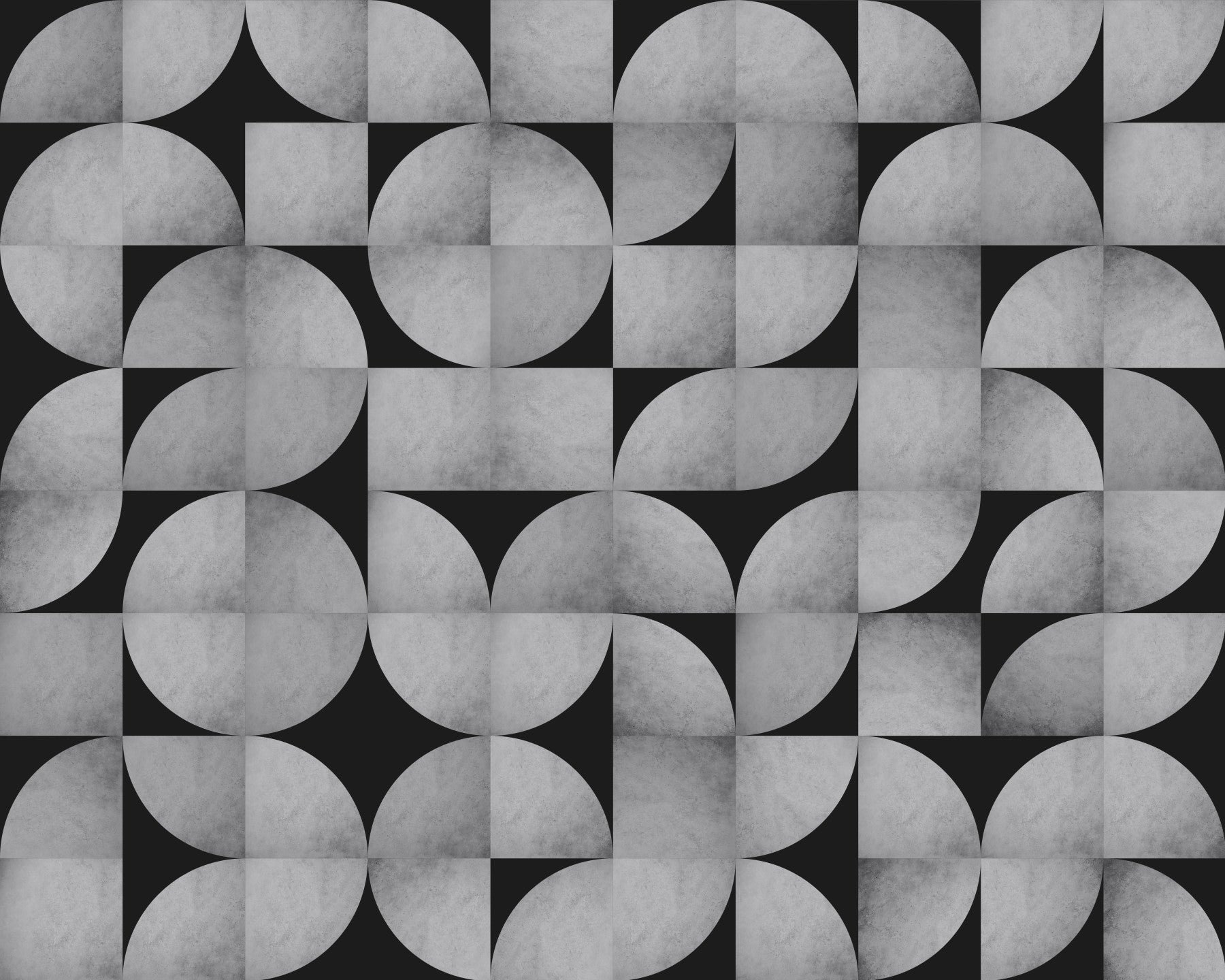 Mid-Century Concrete Mosaic Wall Mural