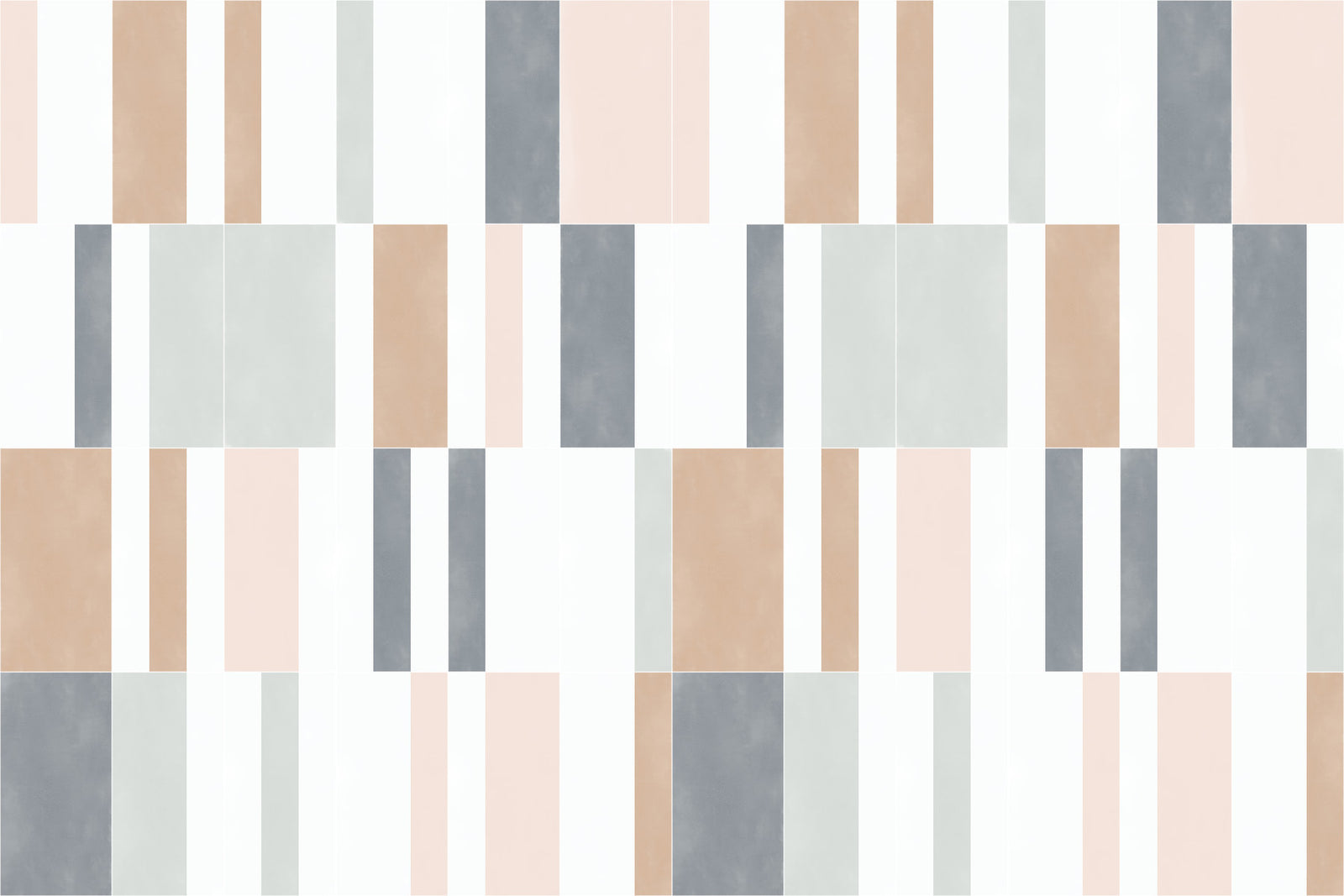 Muted Pastel Tiles One Wall Mural