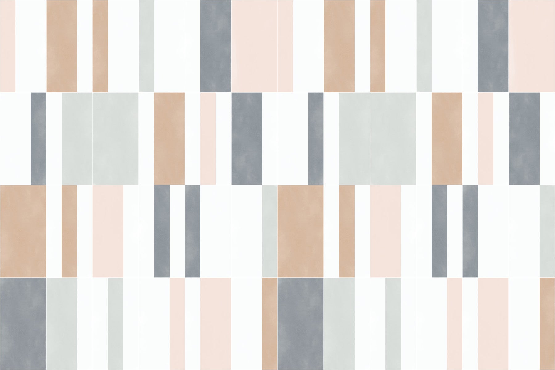Muted Pastel Tiles One Wall Mural in your room — zoomed