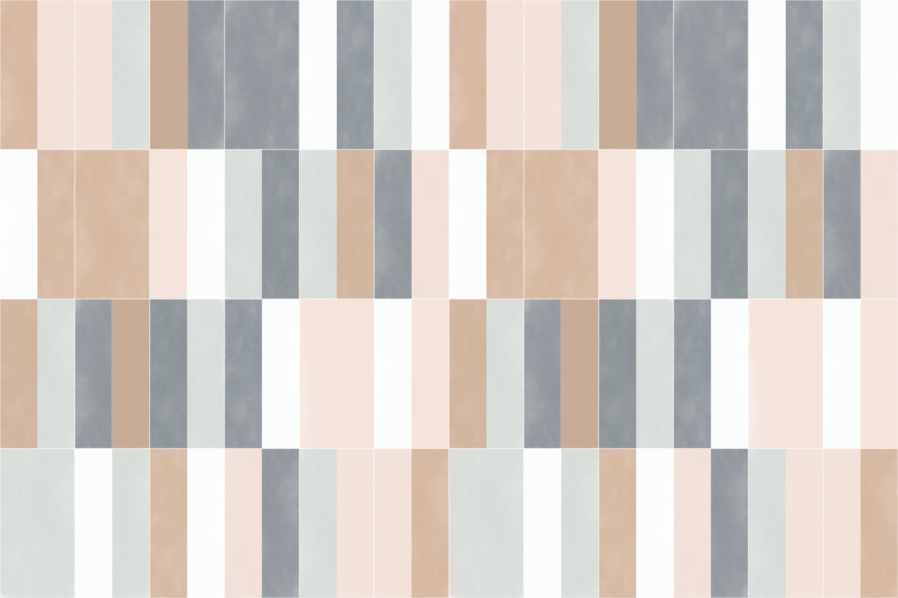 Muted Pastel Tiles Two Wall Mural