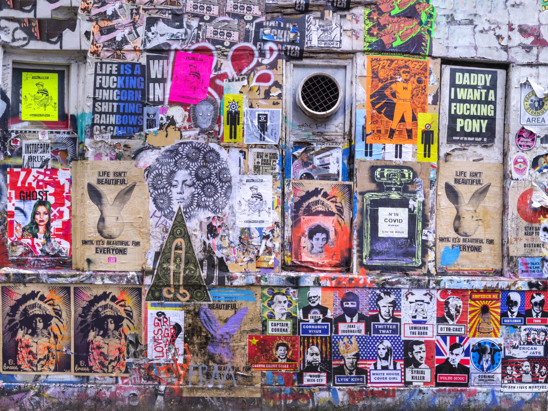 Colorful Chaos Wall Mural