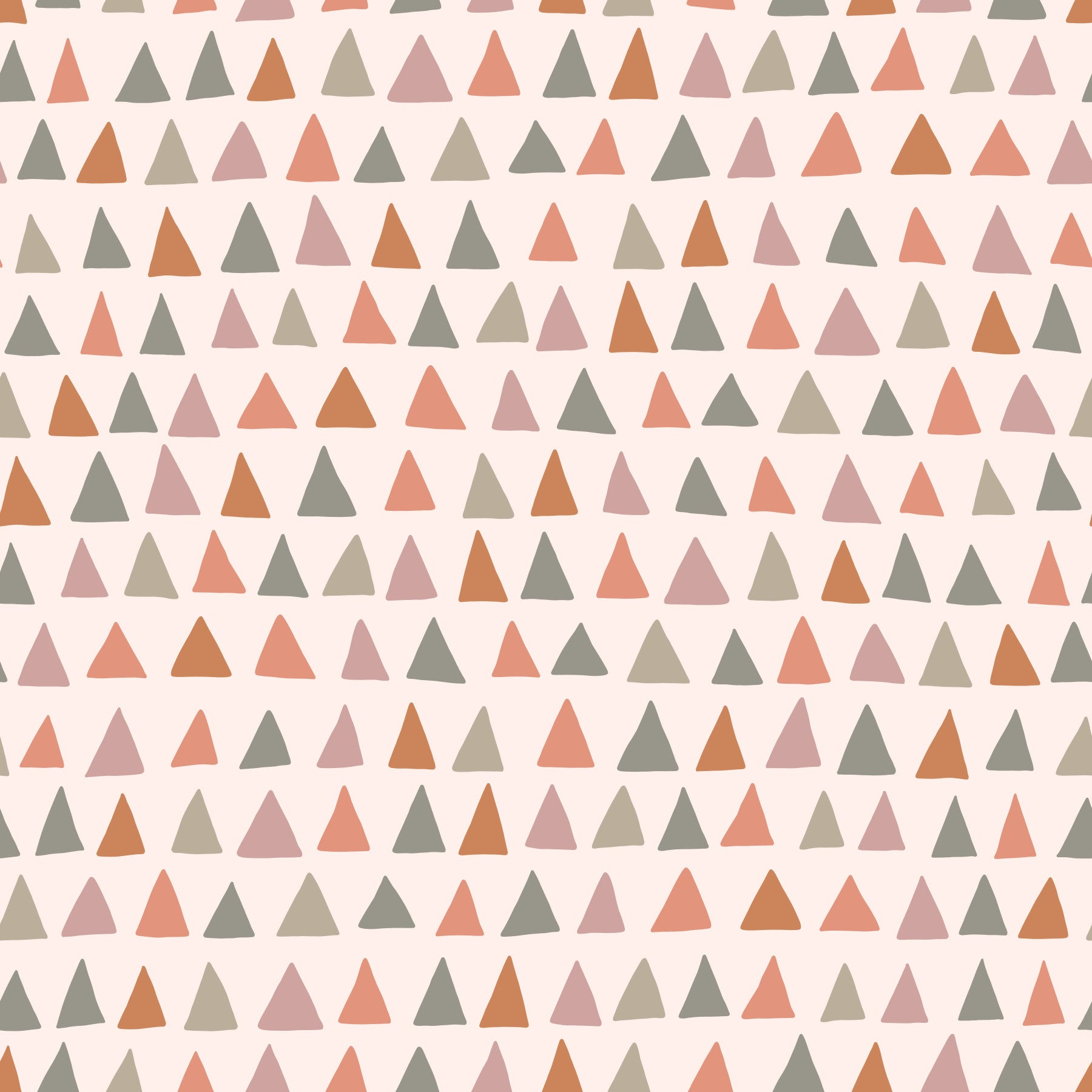 Triangle Multicolor Woodland Wallpaper⁠