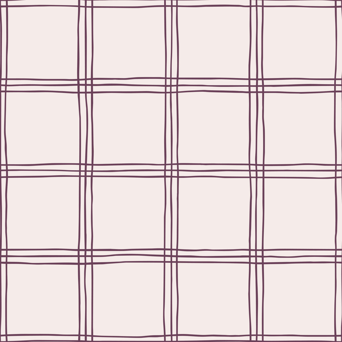 Organic Grid Mauve Beige Wallpaper⁠ in your room — zoomed