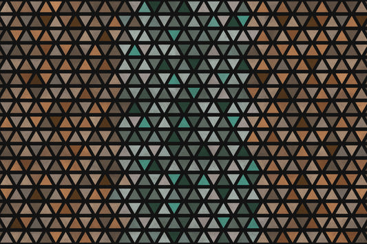 Earthy Tones Triangles Wall Mural