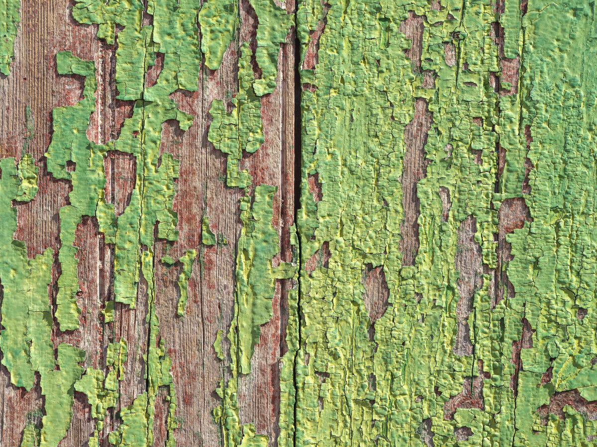 Antique Green Timber Wall Mural
