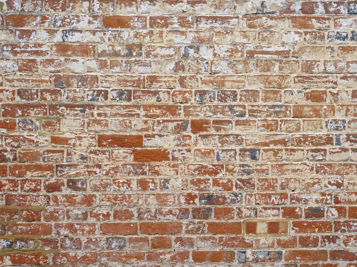 Weathered Brick Charm Wall Mural in your room — zoomed