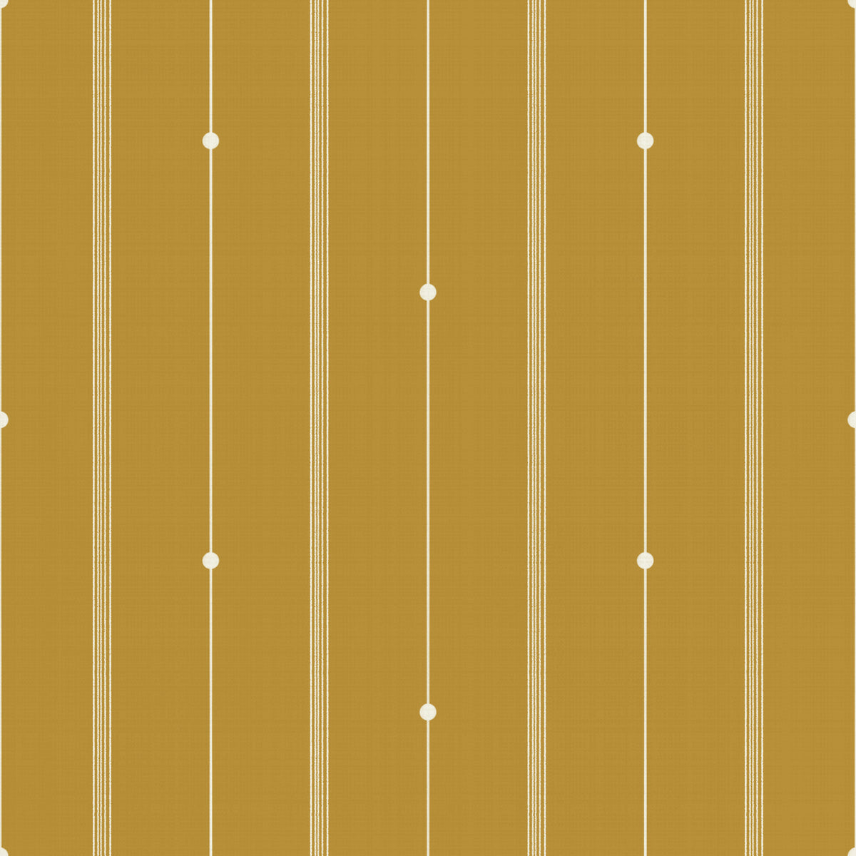 Refined Minimal Stripes Mustard Wallpaper⁠ in your room — zoomed