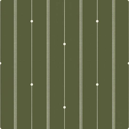 Refined Minimal Stripes Olive Drab Wallpaper⁠