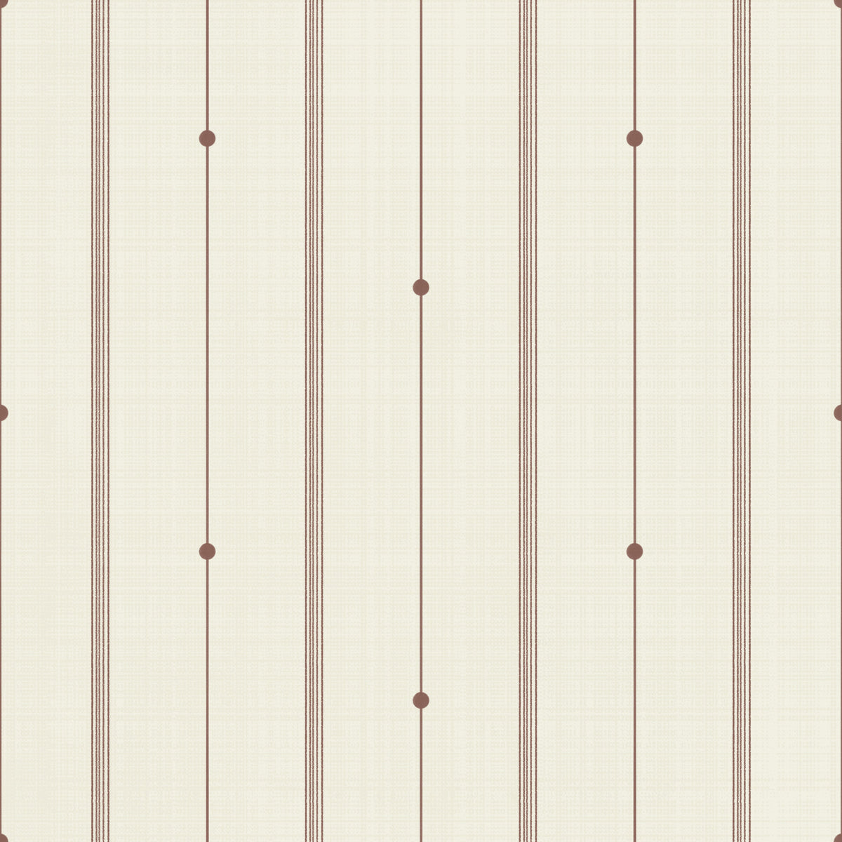 Refined Minimal Stripes Buttercream-Sienna Wallpaper⁠ in your room — zoomed
