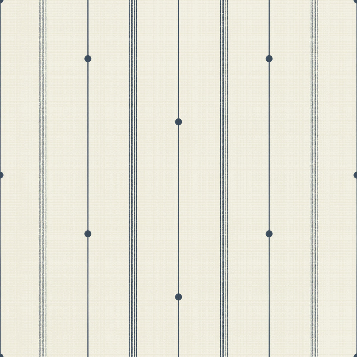 Refined Minimal Stripes Buttercream-Blue Wallpaper⁠ in your room — zoomed