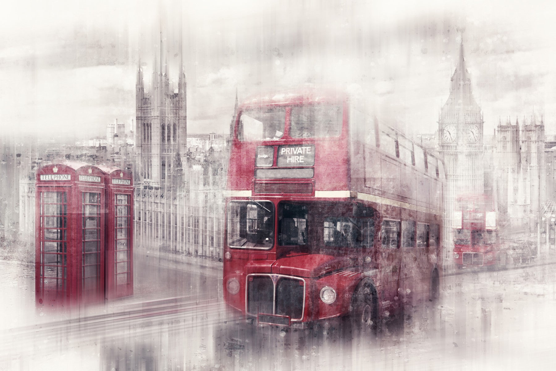 City-Art LONDON Westminster Collage  Wall Mural