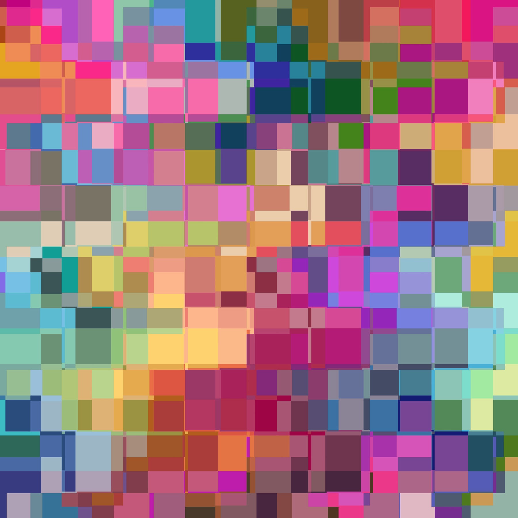 Artists Block Wall Mural in your room — zoomed