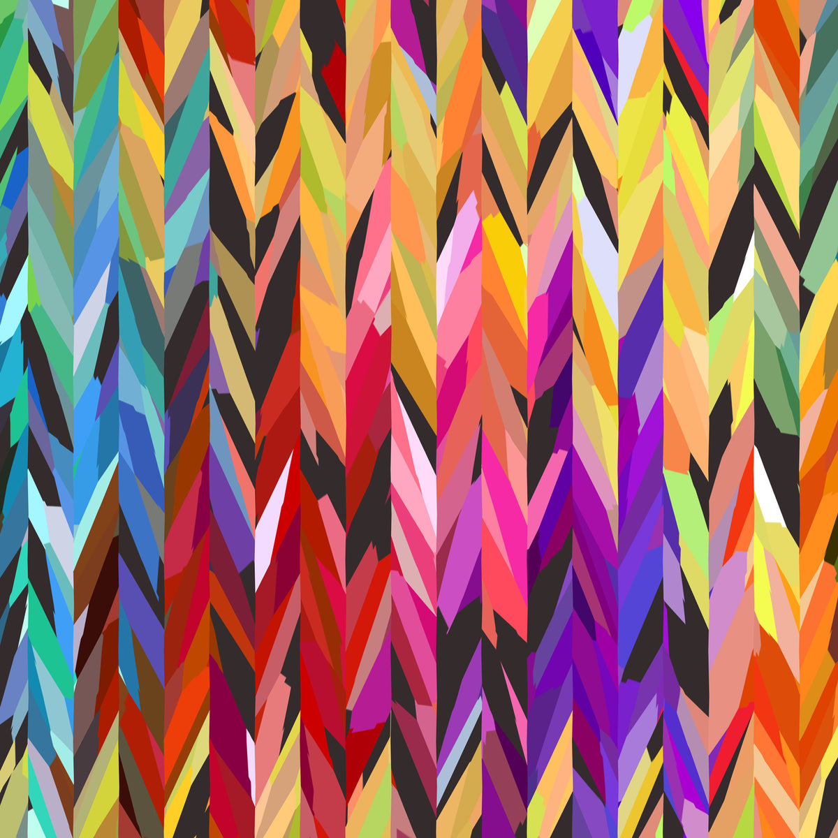 Burst of Color Wall Mural in your room — zoomed