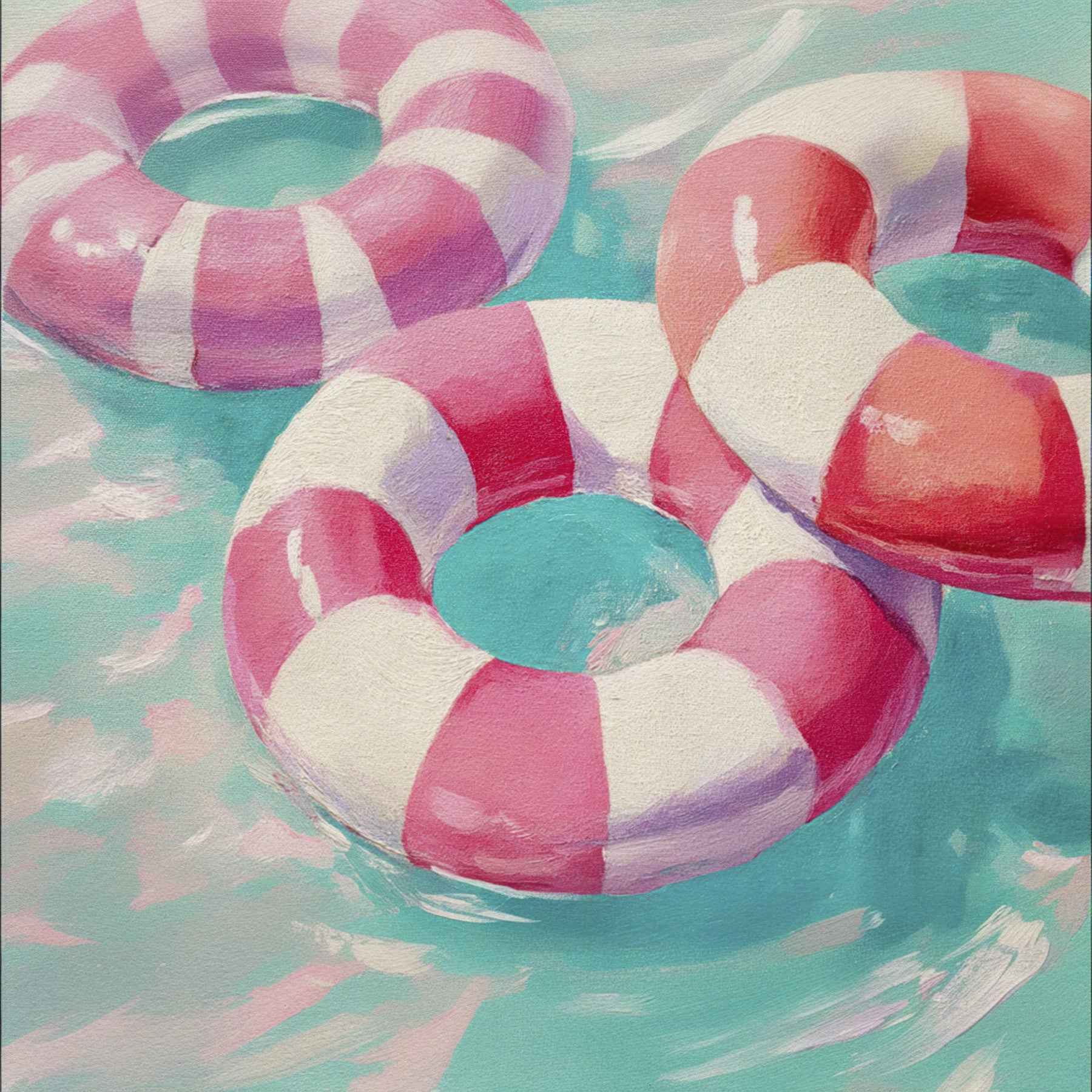 Retro Pool Party Wall Mural