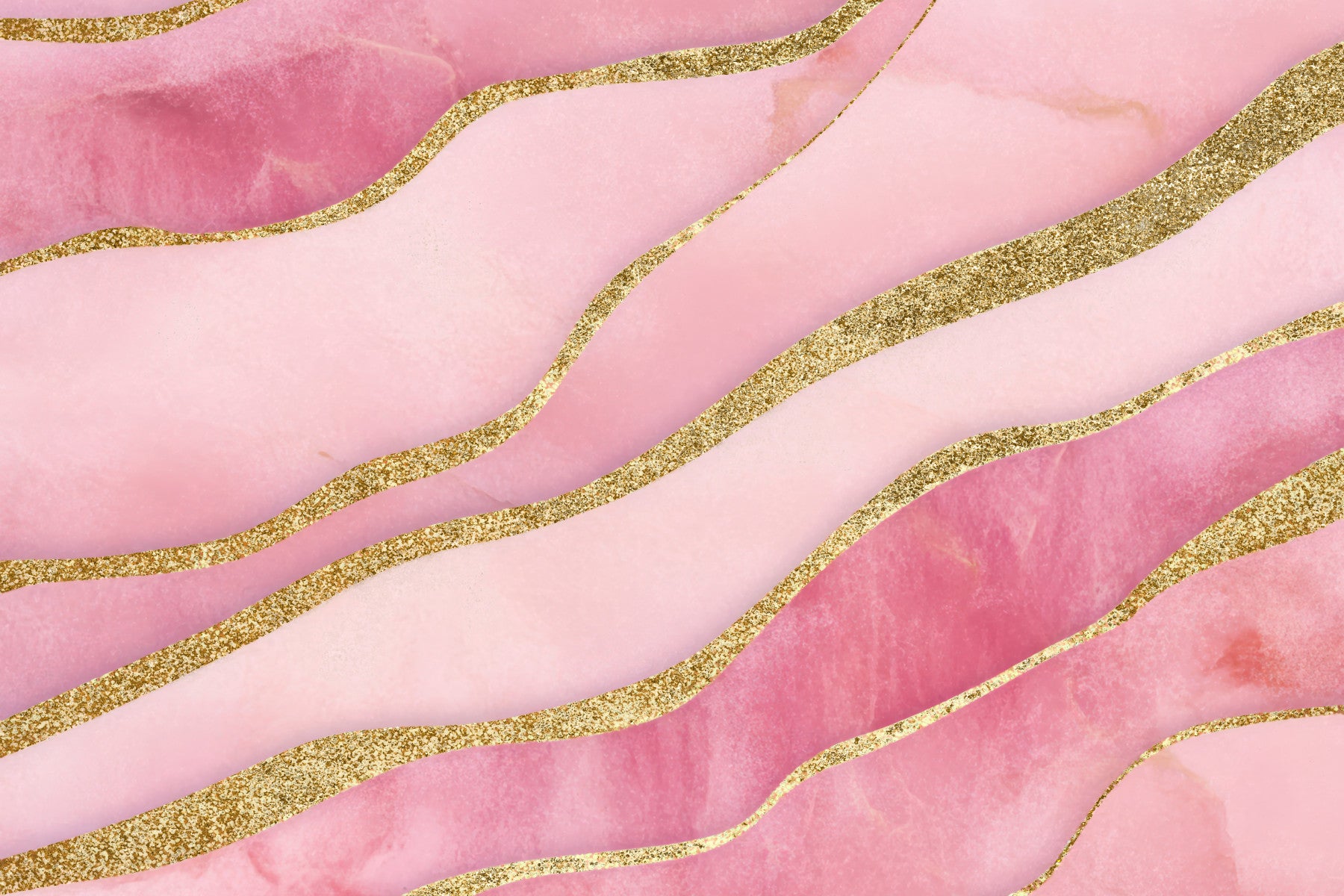 Rose Quartz Rhapsody Wall Mural