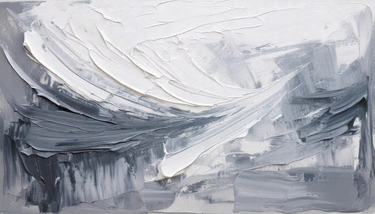 Painted Serenity: A Study in Grays Wall Mural