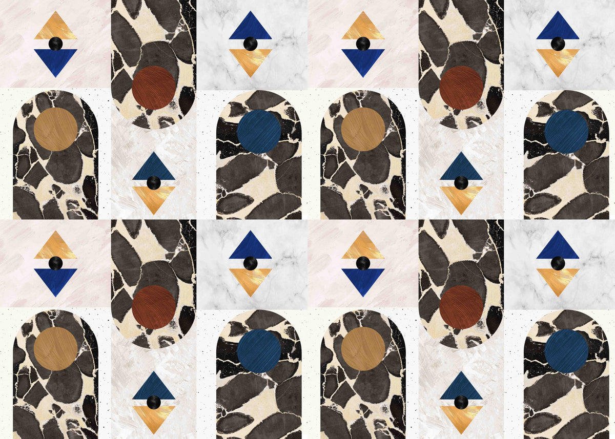 Mid Century 31 Wallpaper⁠ in your room — zoomed