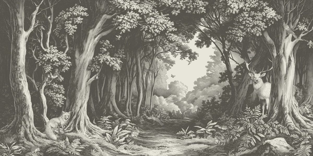 Into the Forest -  Slate Wall Mural