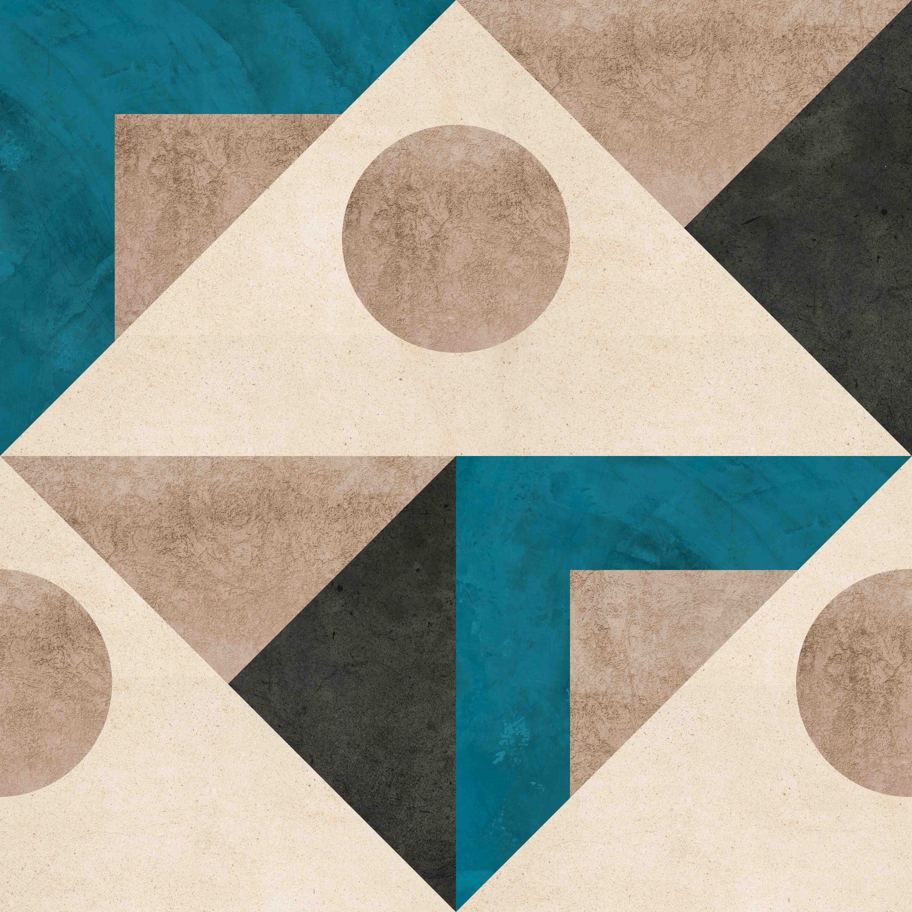 Mid Century Teal Wallpaper⁠