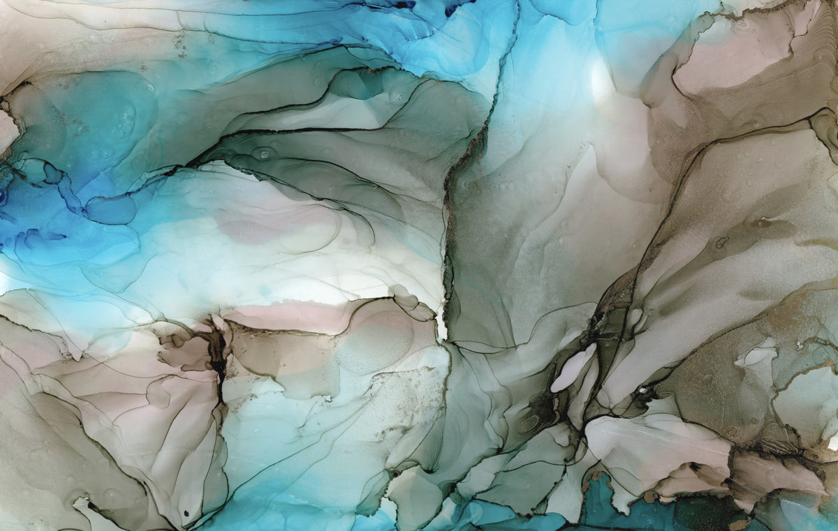 Ephemeral Depths Wall Mural in your room — zoomed