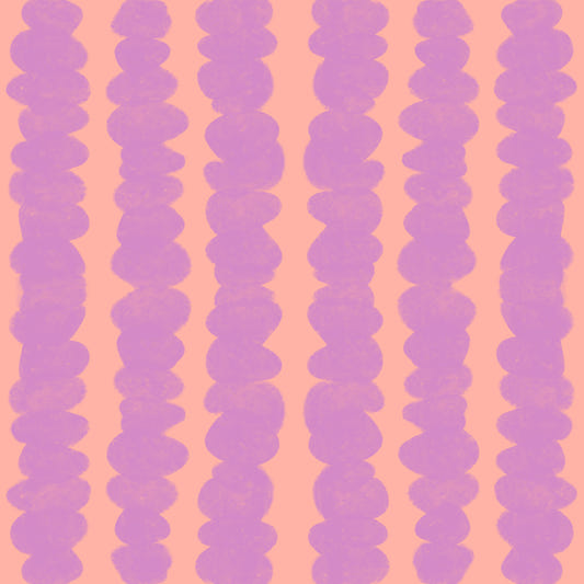 Vertical Dreams in Lilac and Peach Wallpaper⁠