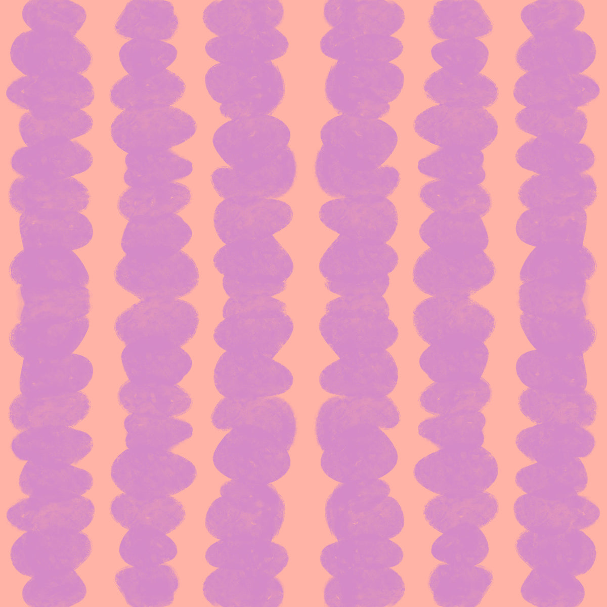 Vertical Dreams in Lilac and Peach Wallpaper⁠ in your room — zoomed