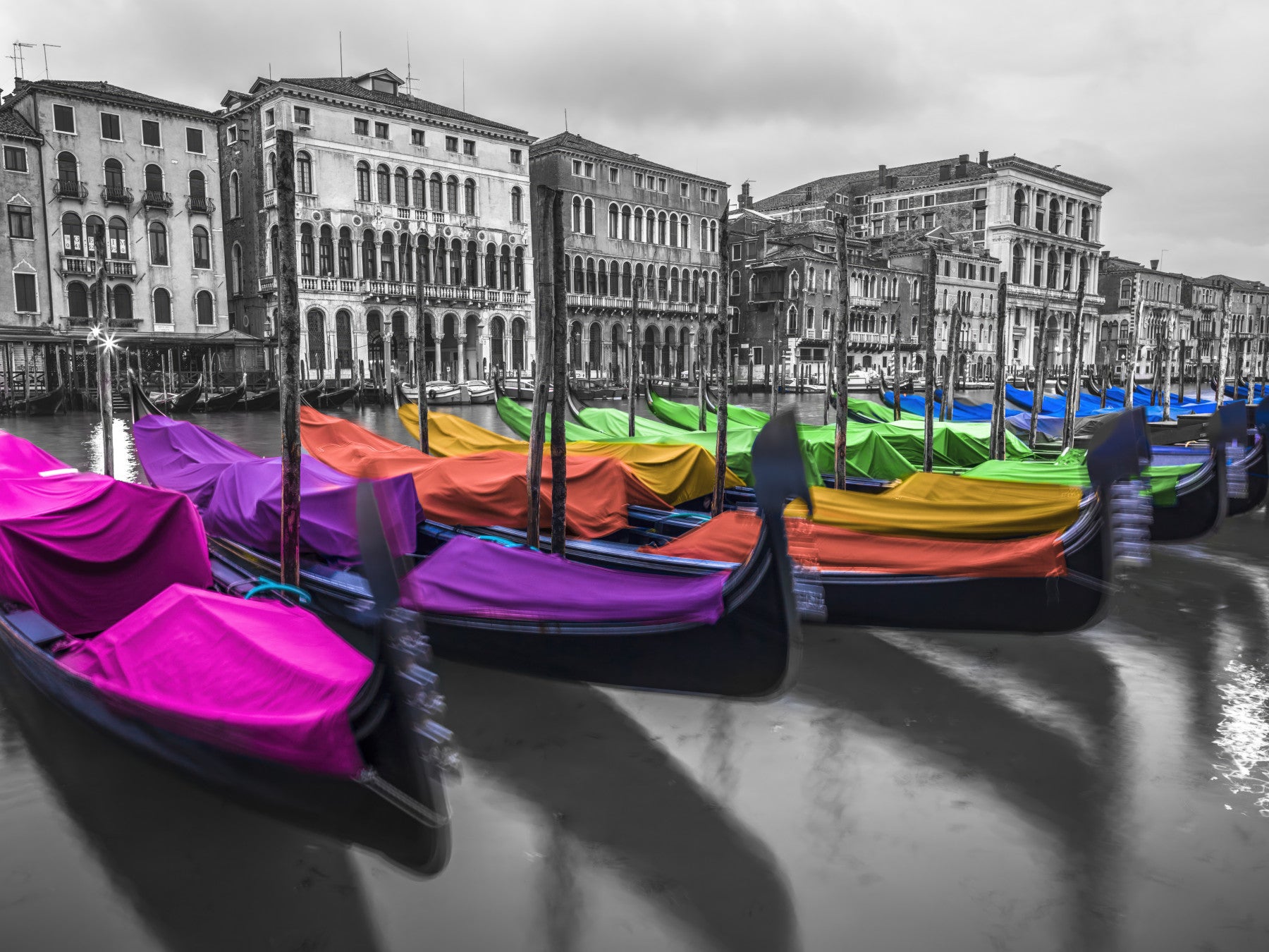 Multicolored Venice Wall Mural