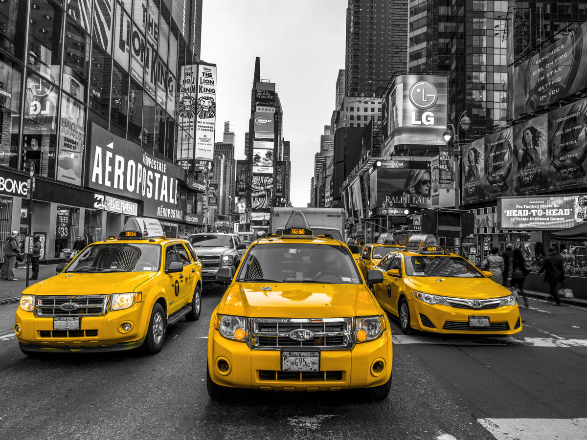 Broadway Traffic Wall Mural in your room — zoomed