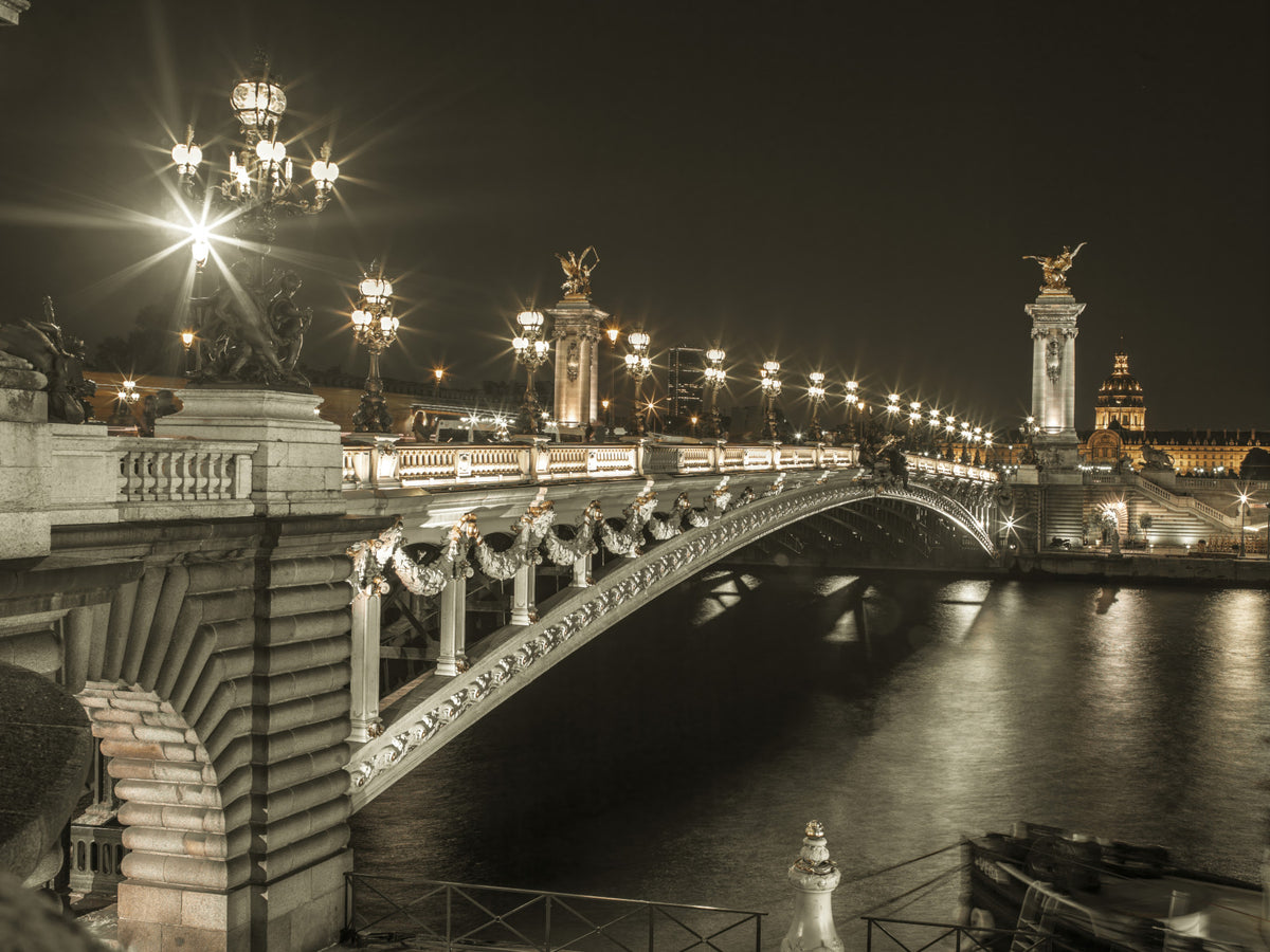 Pont Alexandre III bridge Wall Mural in your room — zoomed