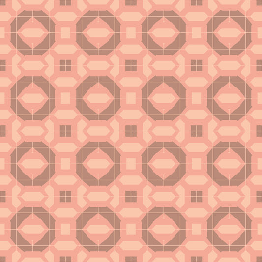 Siena Tiles Retro Terracotta Wallpaper⁠