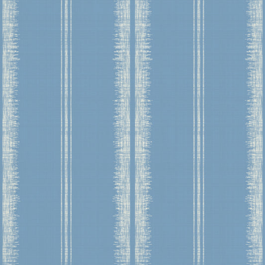Provence Boho Stripes French Blue Wallpaper⁠