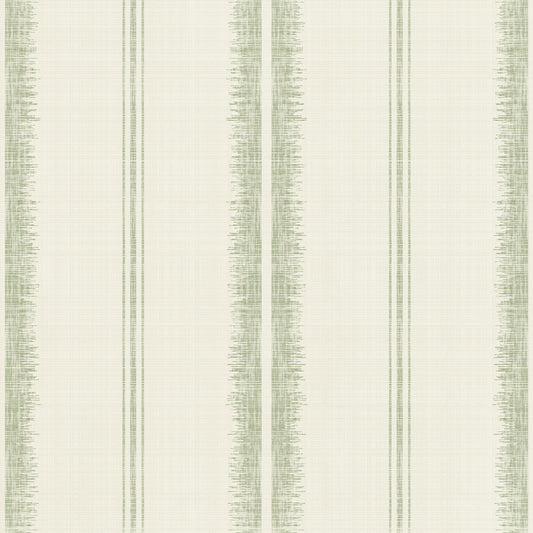 Provence Boho Stripes Linen-Light Green Wallpaper⁠