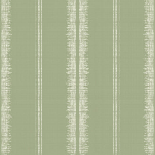 Provence Boho Stripes Light Green Wallpaper⁠