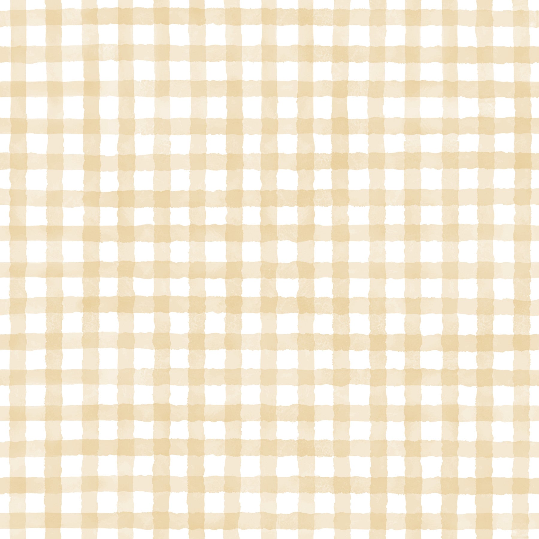 Rustic Yellow Farmhouse Gingham Watercolor Checkered Neutral Wallpaper⁠