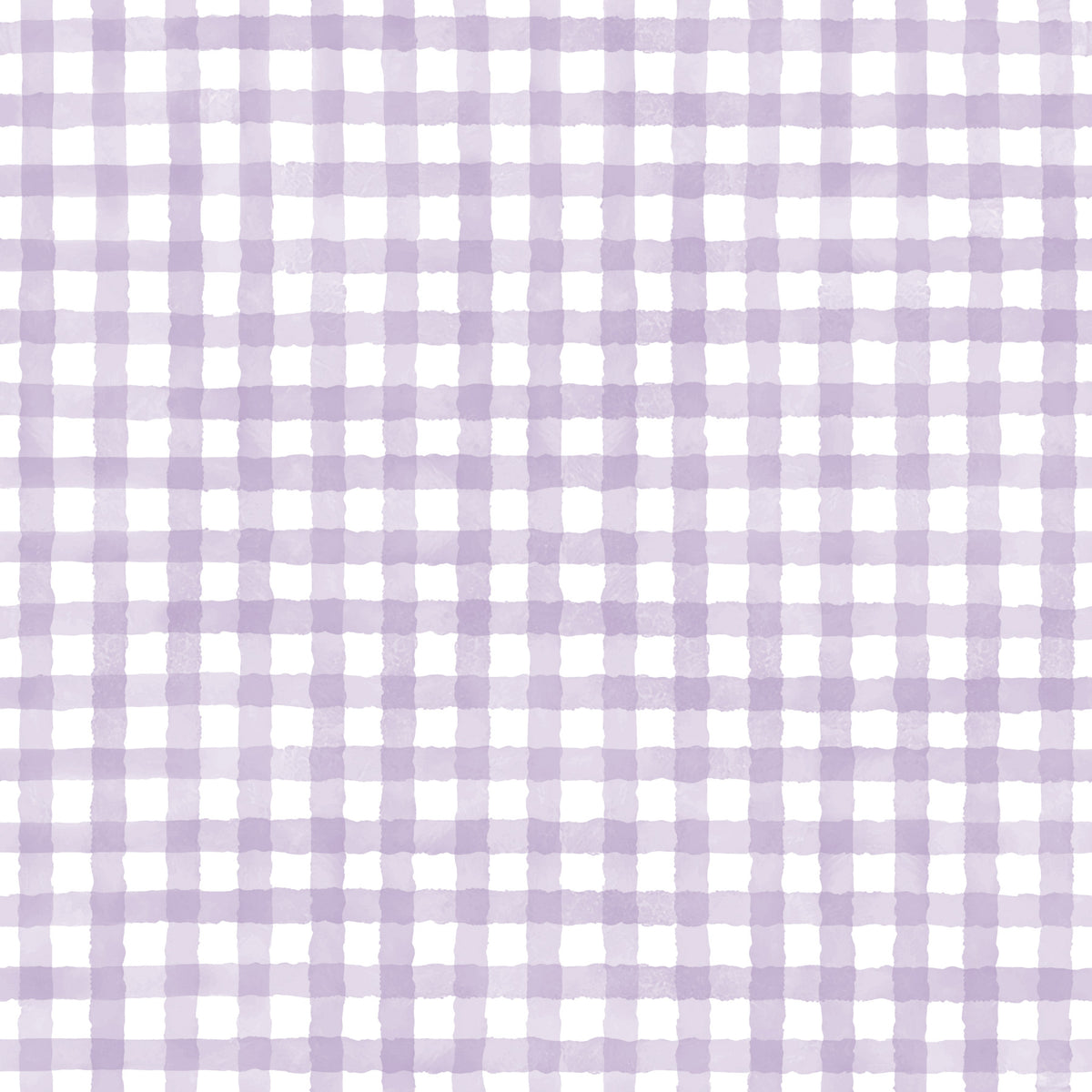 Rustic Violet Farmhouse Gingham Watercolor Checkered Neutral Wallpaper⁠