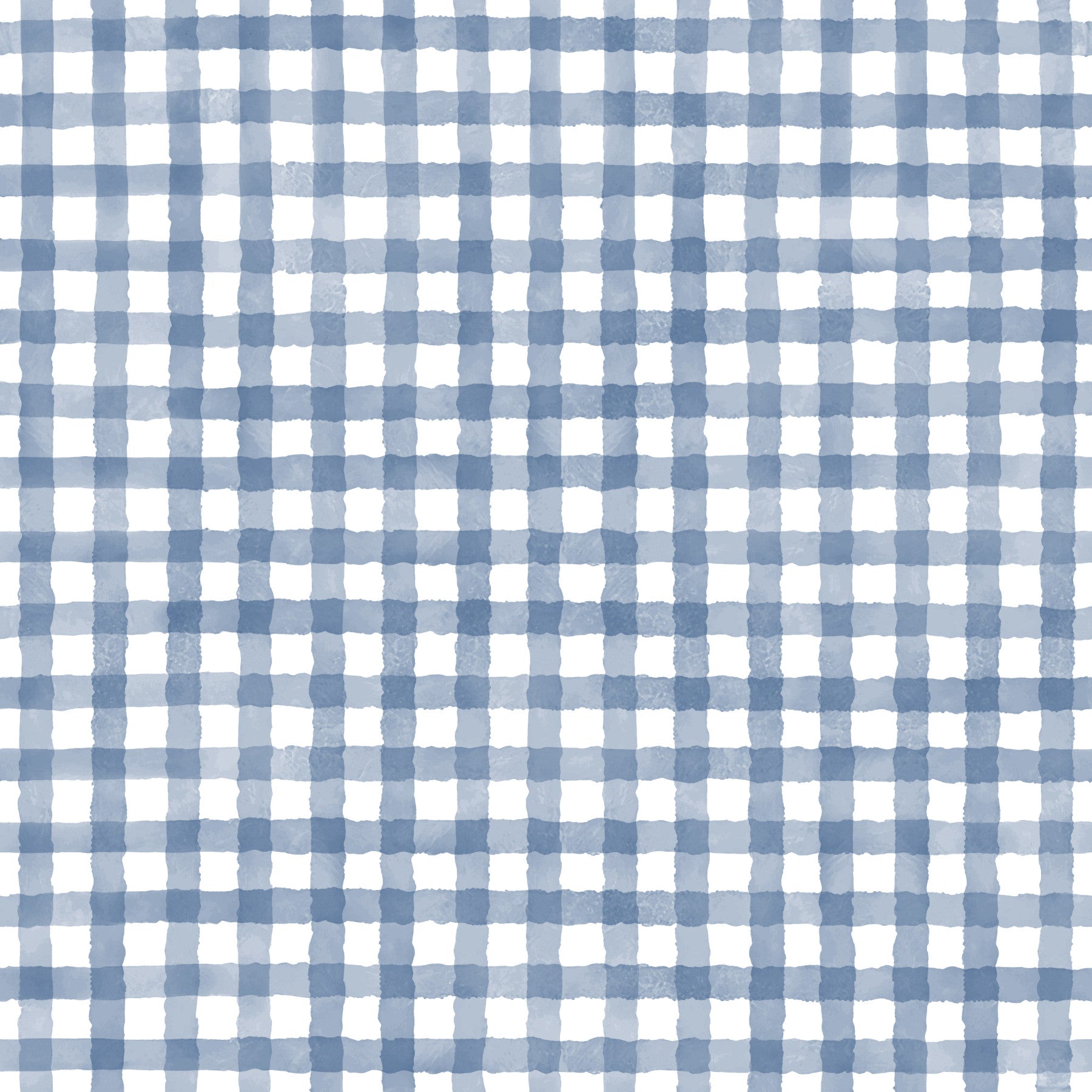 Rustic Navy Farmhouse Gingham Watercolor Checkered Neutral Wallpaper⁠