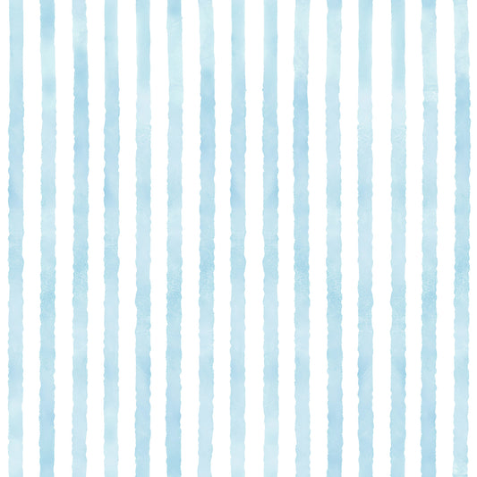 Neutral Baby Blue Watercolor Stripe Pattern Hand Painted Vertical Lines Wallpaper⁠