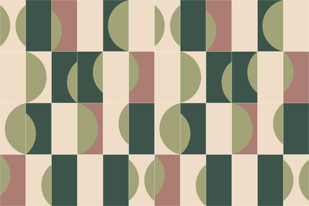 Garden Tiles 01 Wall Mural in your room — zoomed