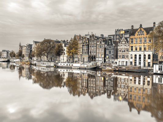 Amsterdam's Mirror Wall Mural